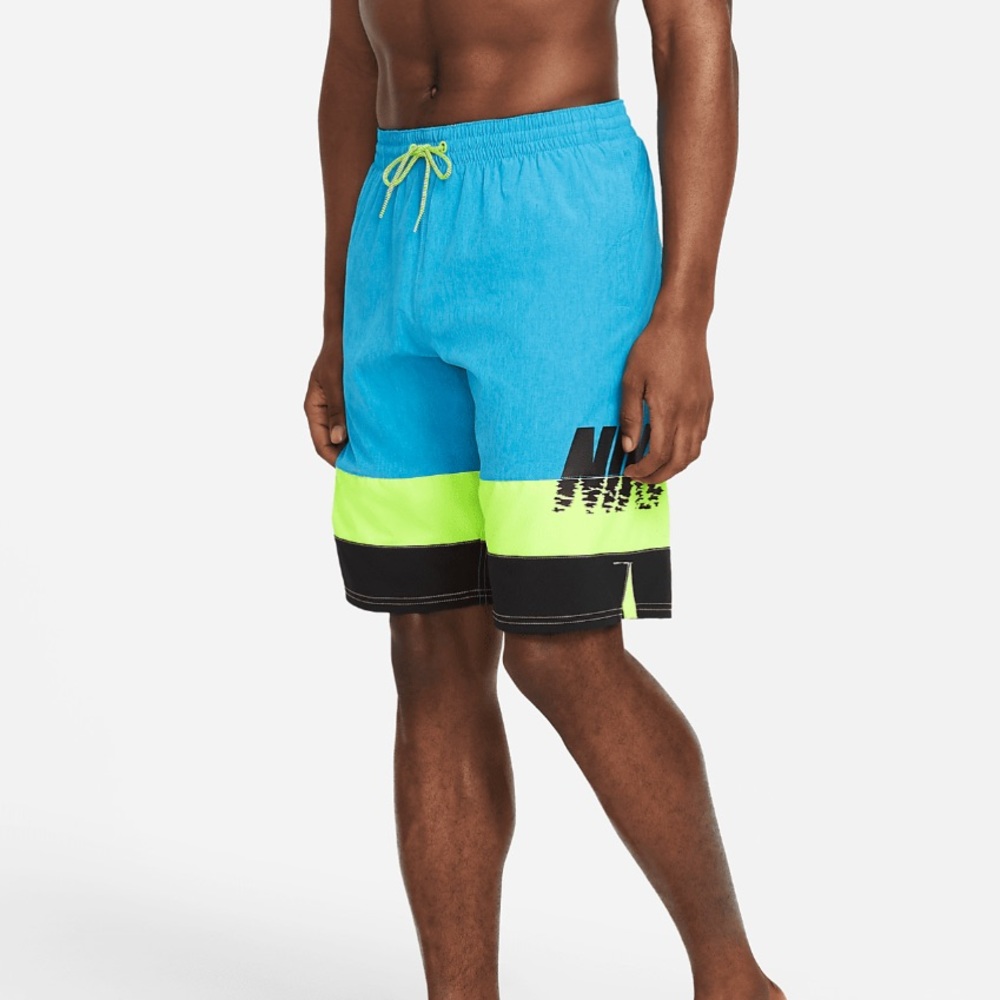 ✔️ NWT✔️ NIKE Sunset Logo Vital Swim Trunks